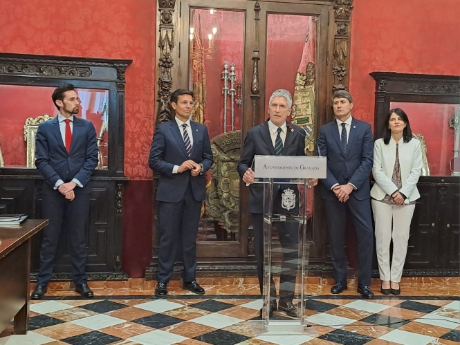 Rueda de prensa del ministro Grande-Marlaska (SUBDELEGACIÓN)