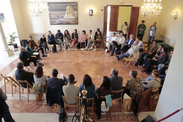 Reunión con el sector del cine (JAVIER ALGARRA / AYUNTAMIENTO)