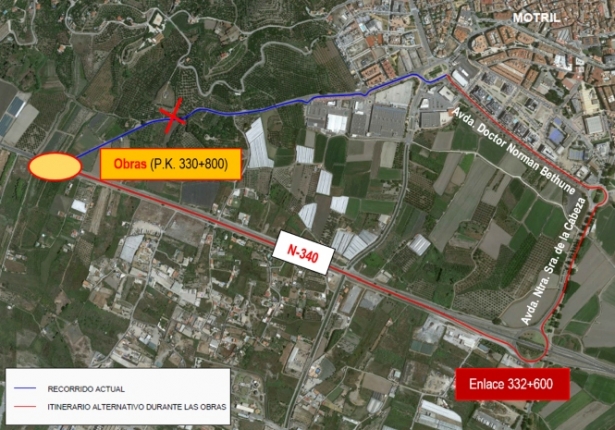 Croquis de las afectaciones al tráfico (SUBDELEGACIÓN)