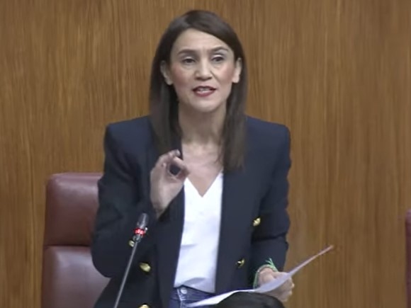 La parlamentaria andaluza del PSOE, Olga Manzano (PSOE)