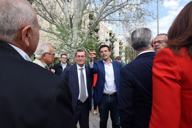 Imagen de la visita al distrito norte (R. MARTÍNEZ/ DIPGRA)