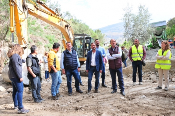 Imagen de la visita a la zona afectada (JUNTA) 
