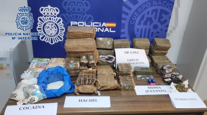 La Policia Nacional Desarticula Una Organización Criminal Que Trasladaba Droga A Través De Empresas De Paquetería (POLICÍA NACIONAL)