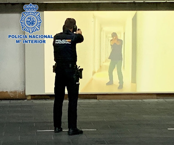 Galería de tiro virtual (POLICÍA NACIONAL)