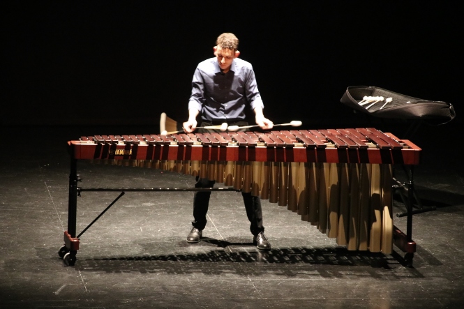 Diego Casado durante el concierto de Marimba (AYTO. ALMUÑÉCAR)