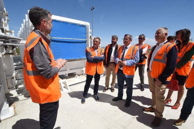 Visita a la planta de transferencia de residuos (R. MARTÍNEZ / DIPGRA)