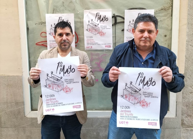 Presentación de las manifestaciones del 1 de mayo (CCOO)