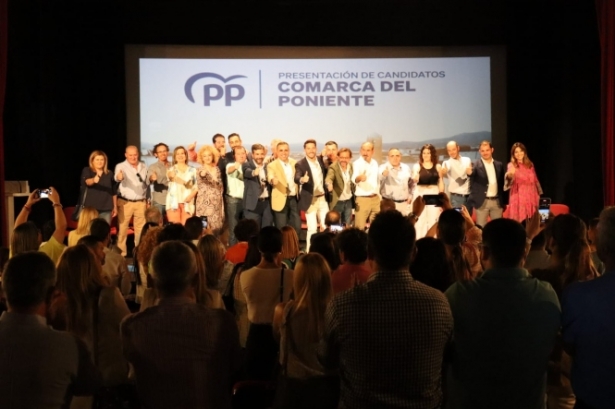 Presentación de los candidatos del PP en la comarca del poniente (PP) 