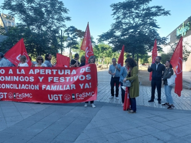 Imagen de la protesta (UGT) Imagen de la protesta (UGT)