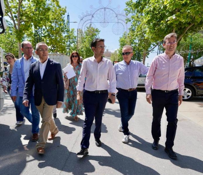 Imagen de la visita al ferial (AYUNTAMIENTO)