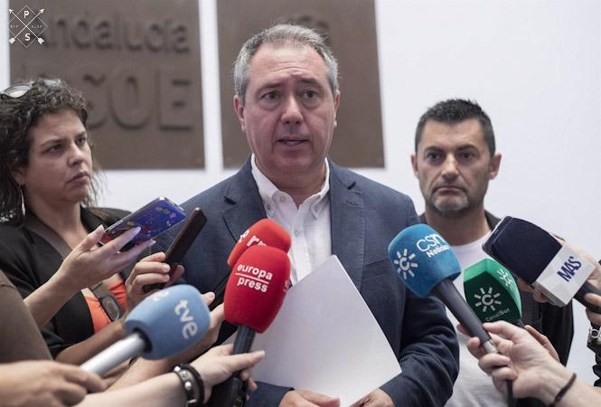 El secretario general del PSOE de Andalucía, Juan Espadas (MARÍA JOSÉ LÓPEZ/EUROPA PRESS)