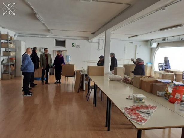 El delegado de Empleo, Javier Martín, durante la visita a un centro especial de empleo (JUNTA)