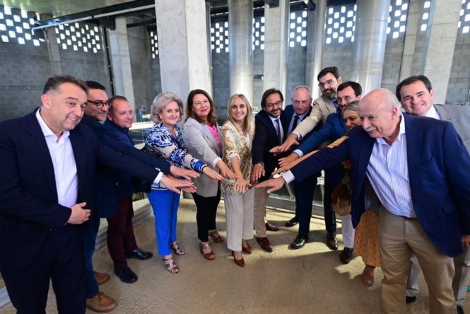 Imagen de la visita al colector de Cúllar Vega (JUNTA) 