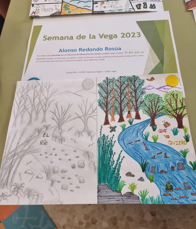 Uno de lso dibujos ganadores (AYTO. CÚLALR VEGA)