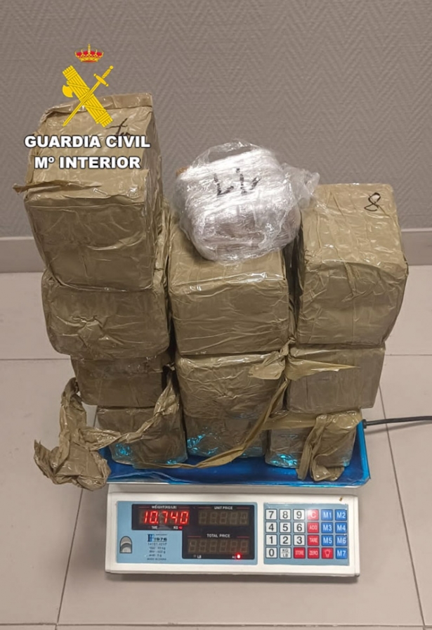 Hachís intervenido por la Guardia Civil. (GUARDIA CIVIL) Hachís intervenido por la Guardia Civil. (GUARDIA CIVIL)