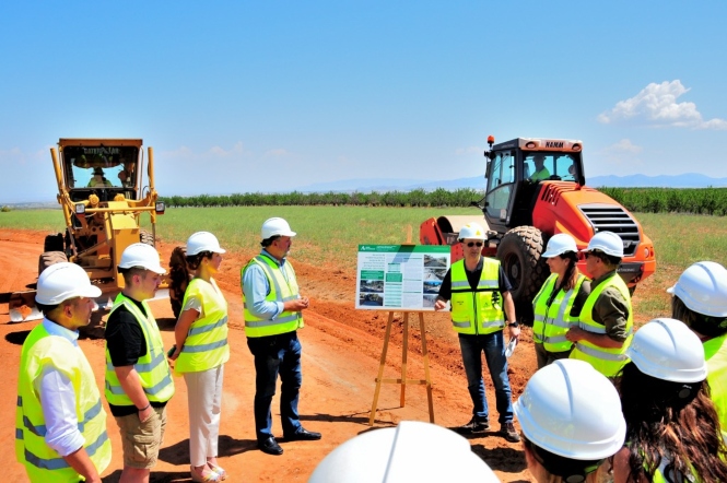Imagen de la visita a las obras (JUNTA)