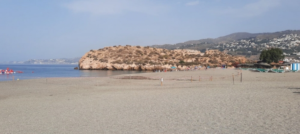 Zona de la Charca donde está prohibido el baño (J. PALMA)