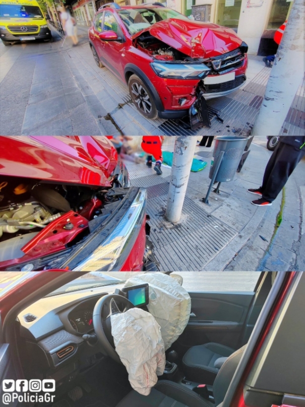 Estado en que quedó el vehículo (POLICÍA LOCAL GRANADA) Estado en que quedó el vehículo (POLICÍA LOCAL GRANADA)