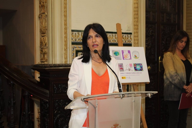 Inmaculada López Calahorro, en un acto en la Subdelegación del Gobierno en Granada (SUBDELEGACIÓN DEL GOBIERNO)