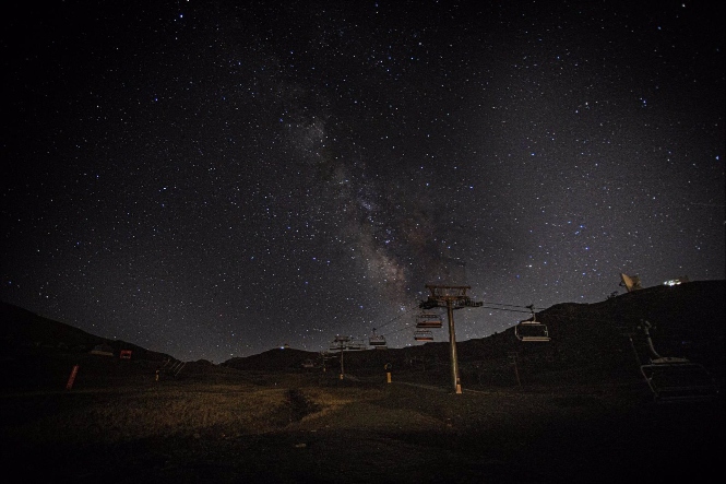 Lluvia de perseidas, en la madrugada del pasado sábado (GUILLE SANCHEZ/REMITIDA POR CETURSA SIERRA NEVADA) 