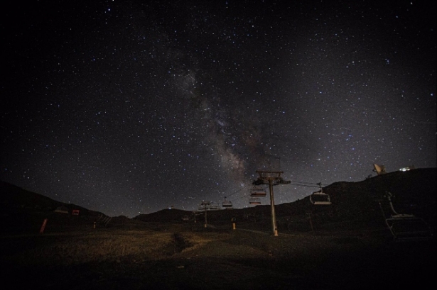 Lluvia de perseidas, en la madrugada del pasado sábado (GUILLE SANCHEZ/REMITIDA POR CETURSA SIERRA NEVADA) 