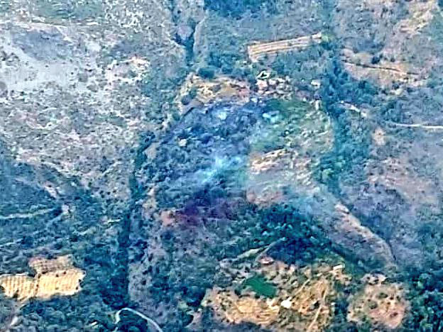 Lugar del incendio (INFOCA)