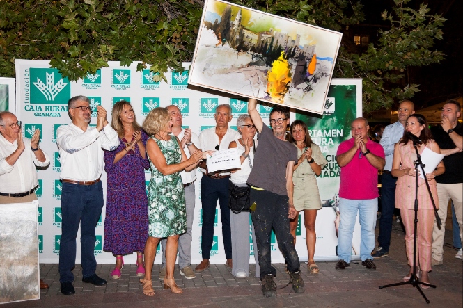 El ganador del Certamen de Pintura Rápida al Aire Libre de 2023, Alberto Márquez Ruiz.(FUNDACIÓN CAJA RURAL) 