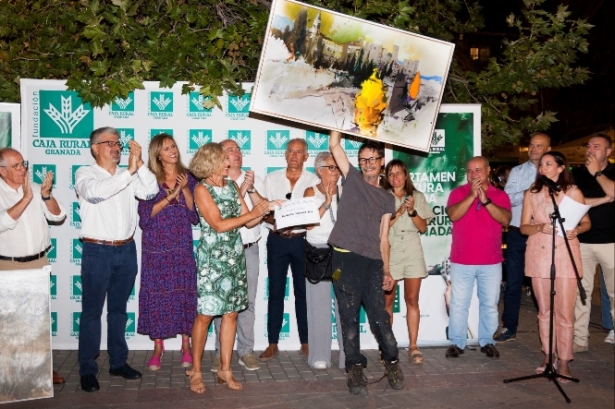 El ganador del Certamen de Pintura Rápida al Aire Libre de 2023, Alberto Márquez Ruiz.(FUNDACIÓN CAJA RURAL) 
