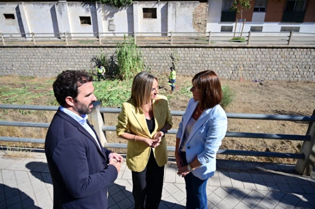 Visita a las tareas de desbroce del Río Monachil (AYUNTAMIENTO DE GRANADA)