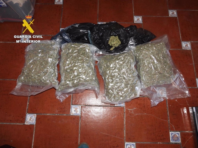 Marihuana incautada (GUARDIA CIVIL)