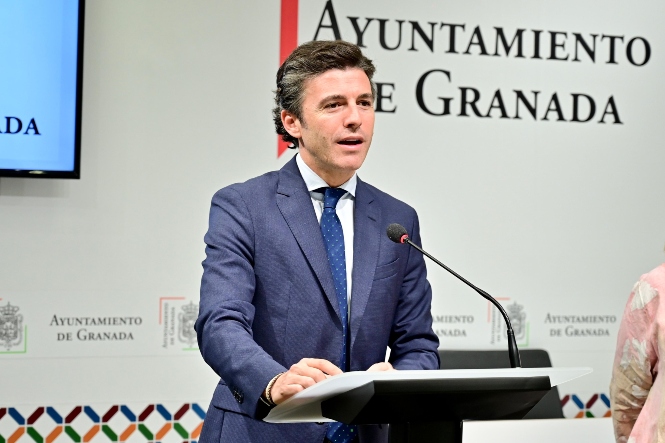 El portavoz del PP en el Ayuntamiento de Granada, Jorge Saavedra (PP)