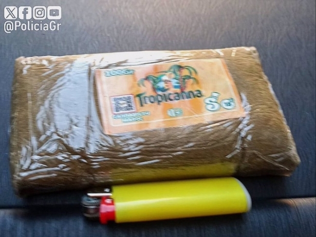 Polén de hachís incautado (PERFIL DE LA POLICÍA LOCAL EN LA RED SOCIAL `X`) Polén de hachís incautado (PERFIL DE LA POLICÍA LOCAL EN LA RED SOCIAL `X`)