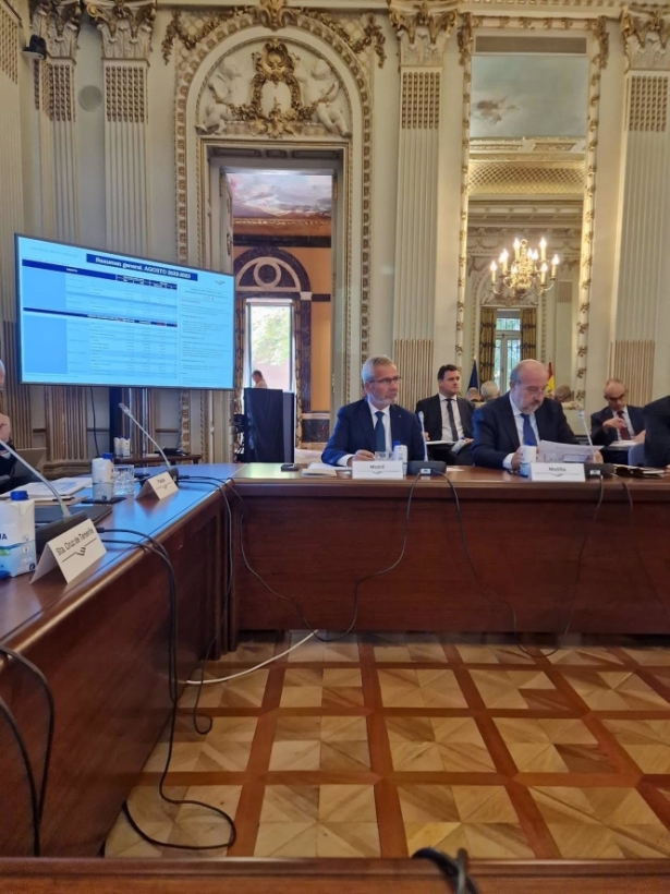 El presidente de la Autoridad Portuaria de Motril, José García Fuentes, en el encuentro. (PUERTO DE MOTRIL)