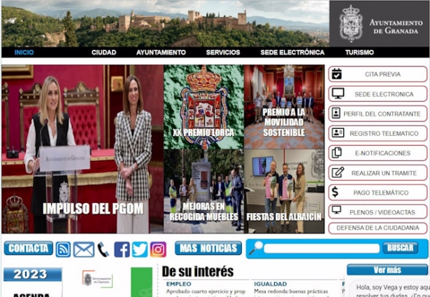 Web del Ayuntamiento de Granada (WEB DEL AYUNTAMIENTO DE GRANADA)