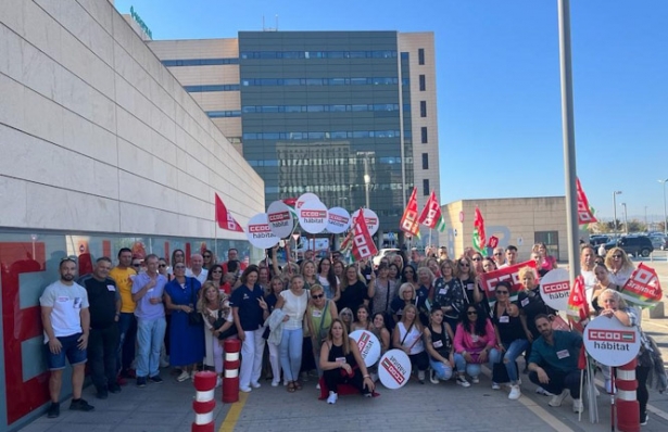 Imagen de la concentración (CCOO)