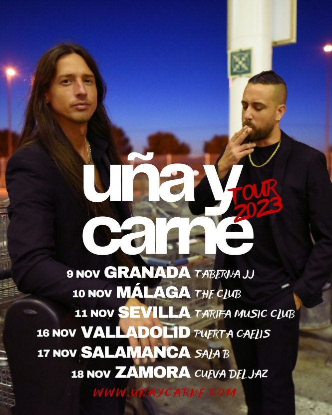Cartel Tour invierno `Uña y Carne` (GRUPO IDEX)