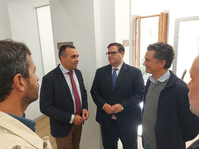 Visita del Presidente de Diputación )MANDOMUNIDAD)