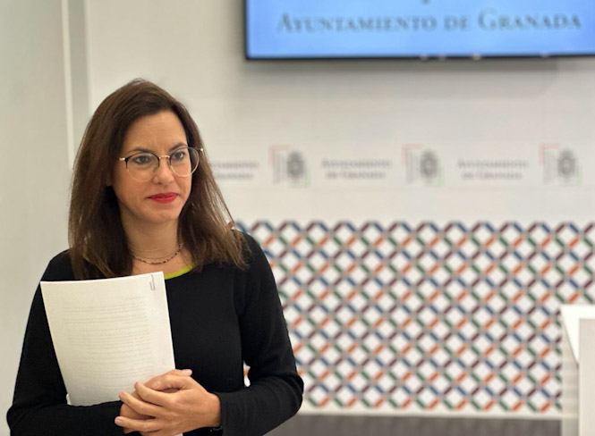 La Concejal de Vox en el Ayuntamiento de Granada, Mónica Rodríguez (VOX)