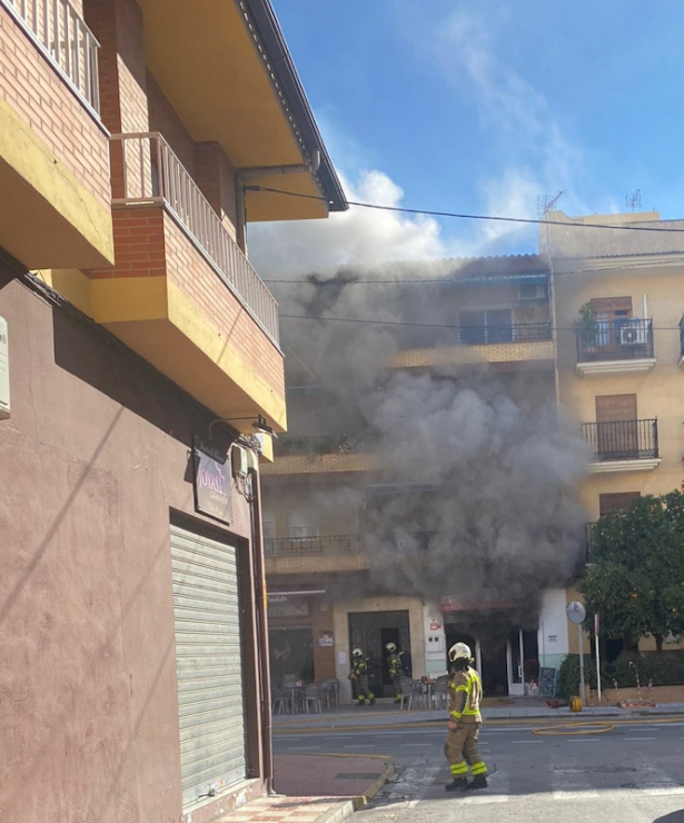 Asador de pollos donde ha sido el incendio 