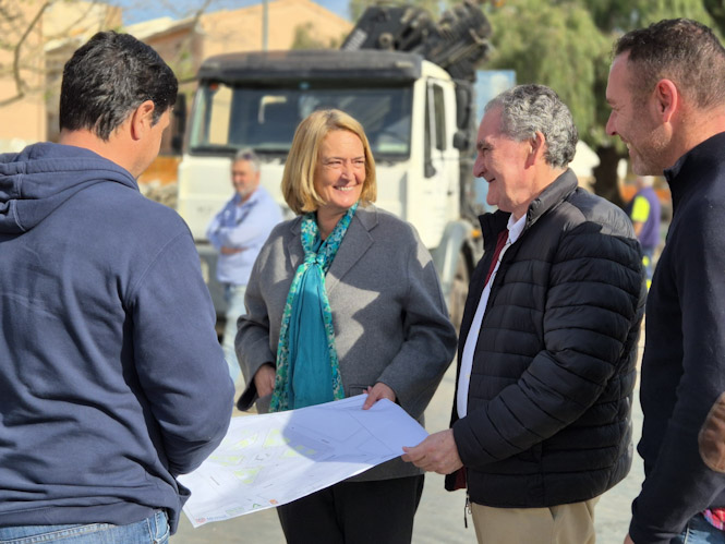 Imagen de la visita a las obras (AYTO. MOTRIL)