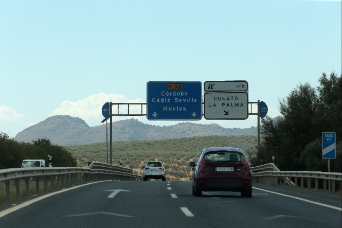A?92 a su paso por Cuesta de La Palma (JUNTA) 