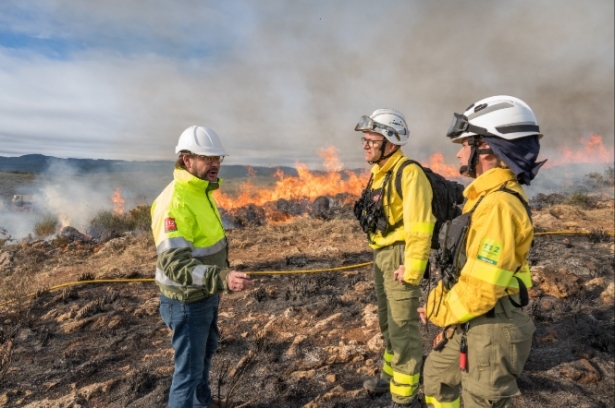 Visita a la zona del fuego prescrito (JUNTA)
