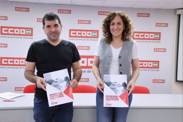La secretaria general de CCOO de Andalucía, Nuria López; y el secretario general de CCOO de Granada, Daniel Mesa, en imagen de archivo (CCOO) La secretaria general de CCOO de Andalucía, Nuria López; y el secretario general de CCOO de Granada, Daniel Mesa, en imagen de archivo (CCOO)