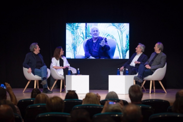 Encuentro entre Ana Belén, Joan Manuel Serrat, Victor Manuel y Miguel Ríos para conmemorar y homenajear la gira de `El gusto es nuestro`, moderados por el periodista Iñaki Gabilondo (ARSENIO ZURITA/EUROPA PRESS) Encuentro entre Ana Belén, Joan Manuel Serrat, Victor Manuel y Miguel Ríos para conmemorar y homenajear la gira de `El gusto es nuestro`, moderados por el periodista Iñaki Gabilondo (ARSENIO ZURITA/EUROPA PRESS)