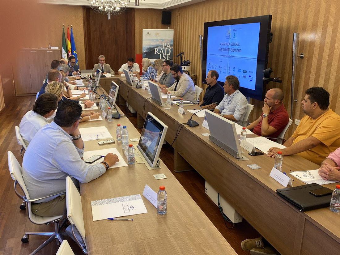 Reunión de la asamblea de Motrilport presidida por el presidente de la Autoridad Portuaria de Motril, José García Fuentes (PUERTO)