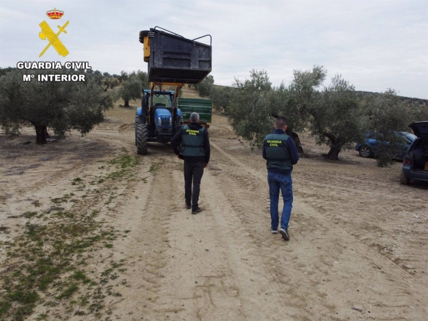 Agentes de la Guardia Civil en una finca. (GUARDIA CIVIL)