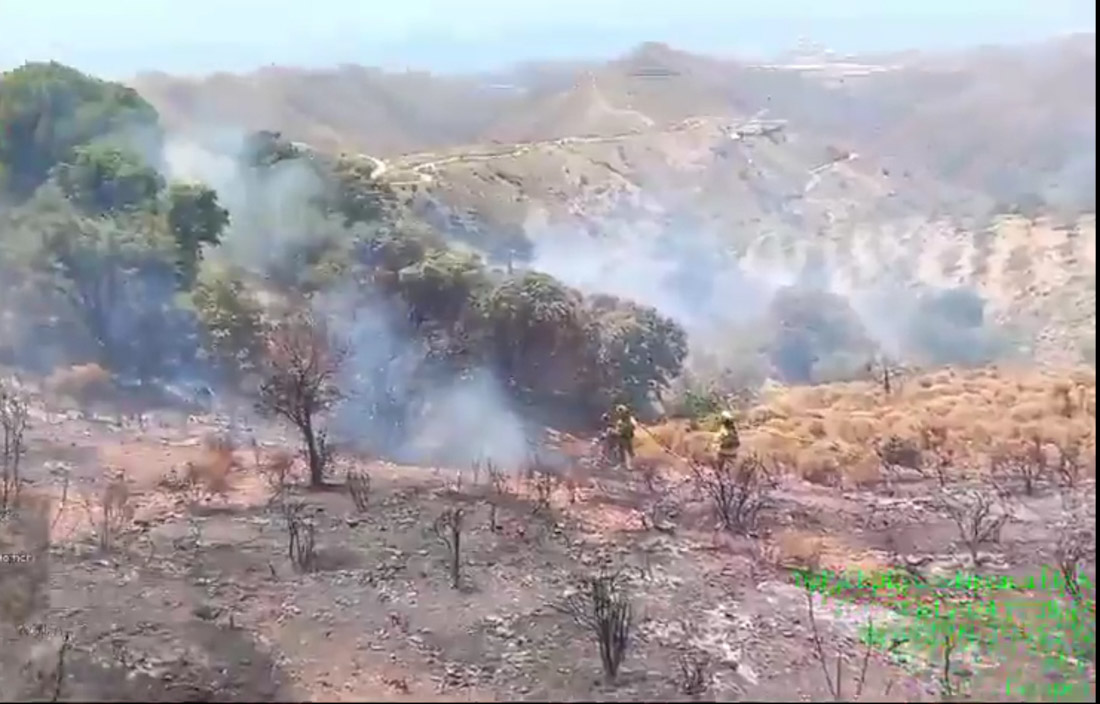 Lugar del incendio (INFOCA)