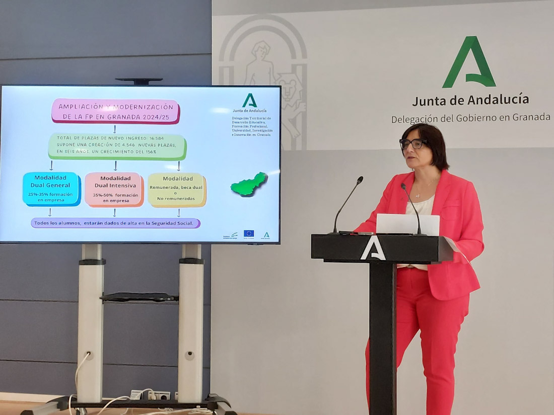 La delegada de Desarrollo Educativo y Formación Profesional, María José Martín (JUNTA)