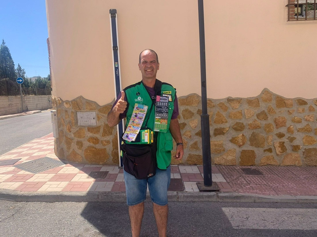 El vendedor de la ONCE Manuel Fermín Morales (ONCE)