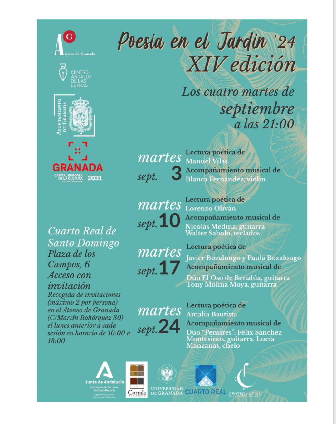 `Poesía en el Jardín` (AYTO. GRANADA)